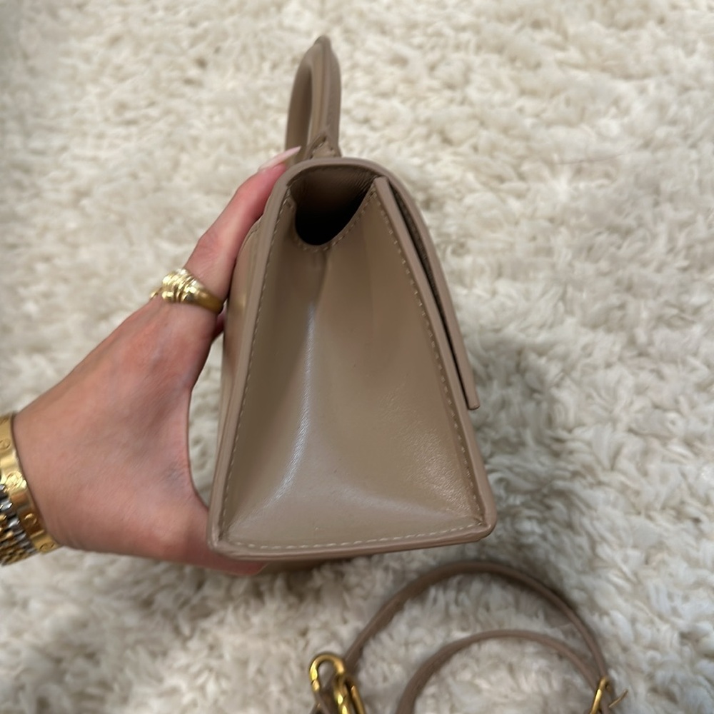 Balenciaga hourglass XS RARE beige taupe smooth leather antique gold hardware - Picture 6 of 10